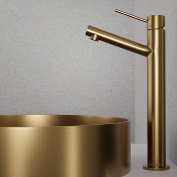 Tvättställsblandare Scandtap Steel Vector High