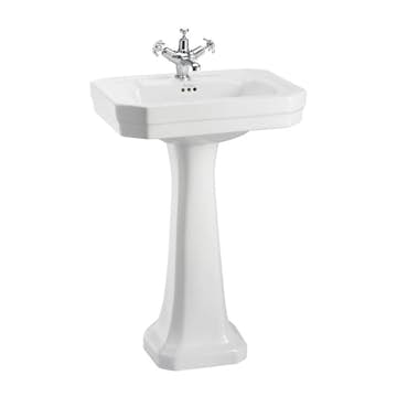 Tvättställ Burlington Victorian med Piedestal 560 mm