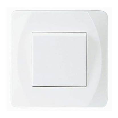 Strömbrytare Malmbergs Nova Infälld Trapp Vit Skruvlös