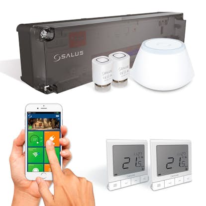 Styrpaket Flooré med 2 trådlösa termostater