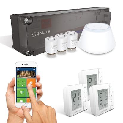 Styrpaket Flooré med 3 trådlösa termostater