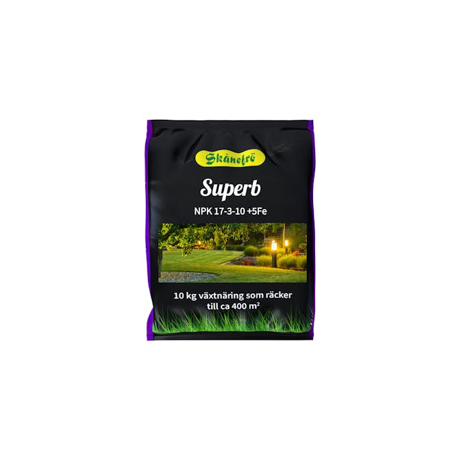 Gräsgödsel Skånefrö Superb 10 kg med Järn
