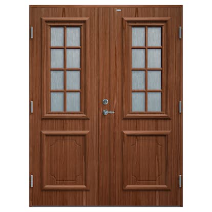 Parytterdörr Diplomat Svea Teak Glas