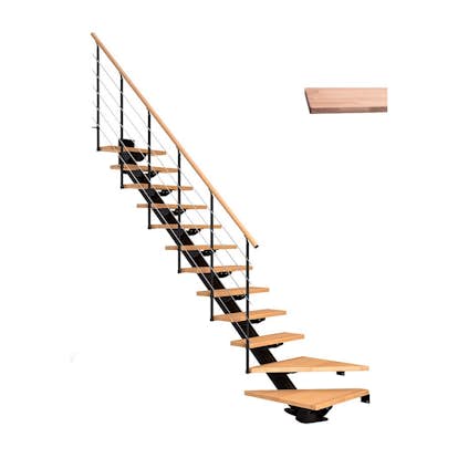 Spartrappa Dolle Sydney Ek Vit-Oljad 1/4 Style6