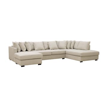 Soffa Scandinavian Choice Rossita 5-sits L-Formad Djup Schäslongsoffa