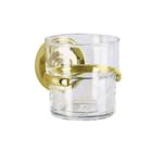 Tandborstglas Smedbo Villa V243 Mässing/Klarglas