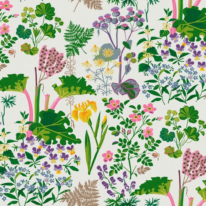 Tapet Boråstapeter Scandinavian Designers II Rabarber 1792