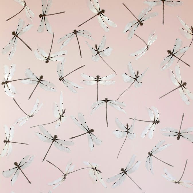 Tapet Mimou Dragonfly Pink