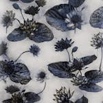 Tapet Mimou Lotus Lake Blå