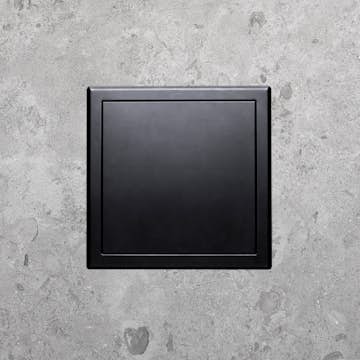 Inspektionslucka Tebo Push Black 200x200 mm