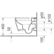 Toalettpaket Duravit ME by Starck med WC-fixtur och Spolplatta