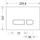 Toalettpaket Duravit ME by Starck med WC-fixtur och Spolplatta