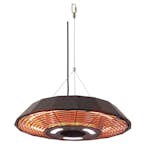 Infravärmare Termo Design Line Modena, Hängande Terrassvärmare 2000W, Fjärrkontrollstyrd, LED-belysning