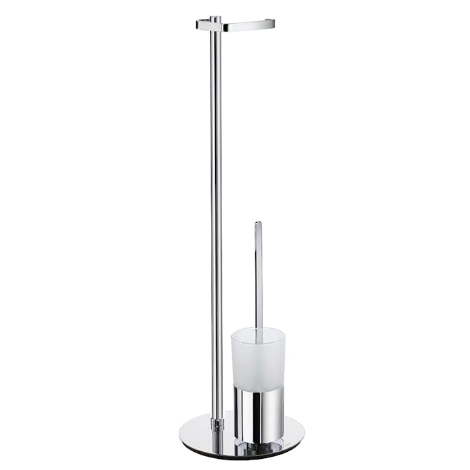 Toalettpappershållare Smedbo Outline FK312 Krom/Frostat Glas