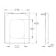 Toalettsits Grohe Cube Ceramic 39488 Mjukstängande Hårdsits