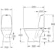 Toalettstol Gustavsberg Nautic 1510 Hygienic Flush