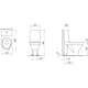 Toalettstol Laufen Kompas 825150 Rimless inkl Mjuksits