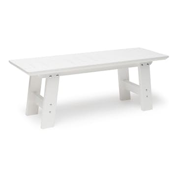 Trädgårdsbänk Hillerstorp Cecilia Vit Furu, Bänk Utomhus - 3 Sittplatser