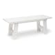 Trädgårdsbänk Hillerstorp Cecilia Vit Furu, Bänk Utomhus - 3 Sittplatser