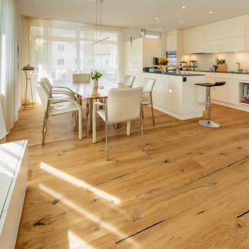 Parkettgolv Berg & Berg Ek XXL Eriksberg Borstad Naturolja 1-Stav