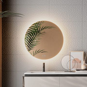 Badrumsspegel Tenfors Verona Rund LED Imfri