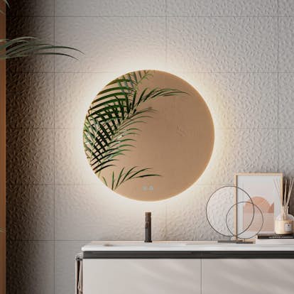 Badrumsspegel Tenfors Verona Rund LED Imfri