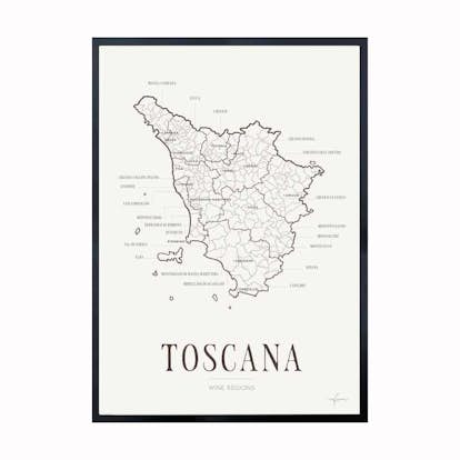 Poster Corkframes Vinkarta Toscana