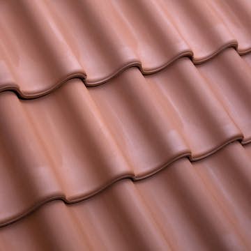 Tvåkupig Takpanna Benders Tvilling Obehandlad Naturröd