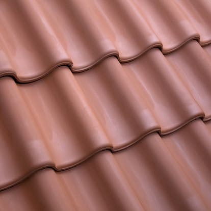 Tvåkupig Takpanna Benders Tvilling Obehandlad Naturröd