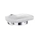 Tvålkopp Smedbo Home HK342 Krom/Frostat Glas