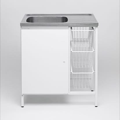 Tvättbänk Contura Steel CAB 8 Vit