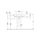 Tvättställ Duravit Happy D2 23166