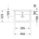 Tvättställ Duravit Starck 3 0750