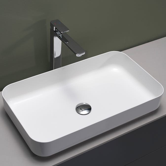 Tvättställ Hafa Edge Smooth Glaserat Stål