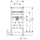 Tvättställsfixtur Geberit Duofix 82-98 cm