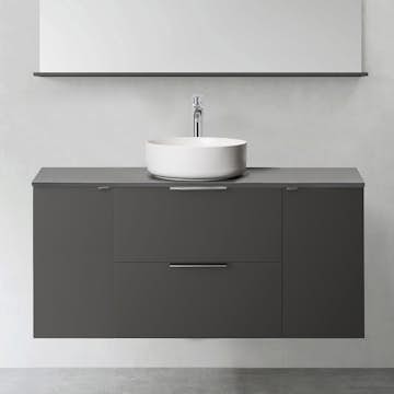 Tvättställsskåp Hafa Shape 600 med 2 st Sidomodul 300 utan Tvättställ