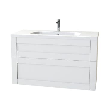 Tvättställsskåp Miller Badrum London 100 för Heltäckande Tvättställ