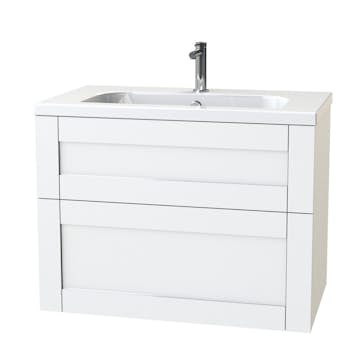 Tvättställsskåp Miller Badrum London 80 för Heltäckande Tvättställ