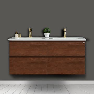 Tvättställsskåp 4AQUA Slim H Med 4 Lådor & Grepplist