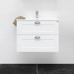 Tvättställsskåp 4AQUA Slim H Med 2 Lådor & Ramlucka