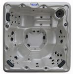 Utespa DenForm 61 Quartz White 49 Jets Spabad för 6 Personer