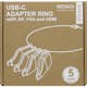 USB-C Adapter Deltaco med ring