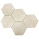 Klinker Tenfors Hexagon Rift Crema 23x26,6 cm