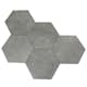 Klinker Tenfors Hexagon Rift Grafito 23x26,6 cm