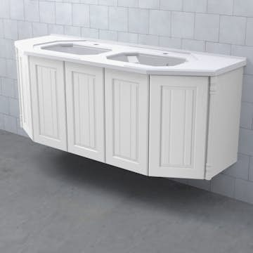 Tvättställsskåp Björbo Badrum Valhall 150 Luckor Dubbel