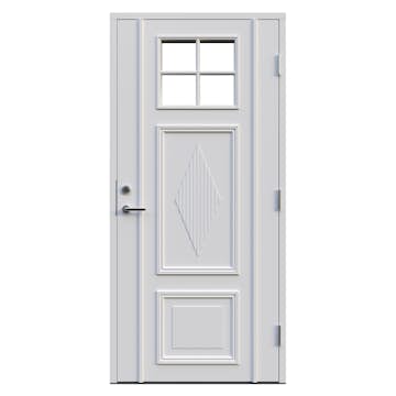 Ytterdörr Leksandsdörren Lisselby Klarglas Eco74 RC2N