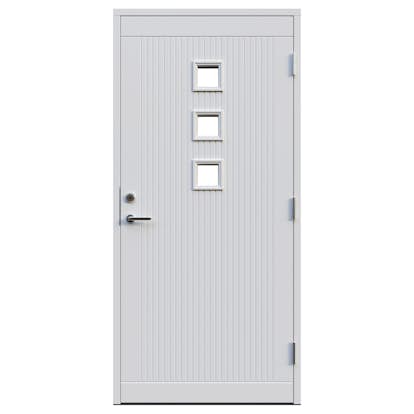 Ytterdörr Leksandsdörren Hälla Klarglas Eco74 RC2N