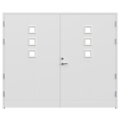 Garageport Leksandsdörren Saltö Classic