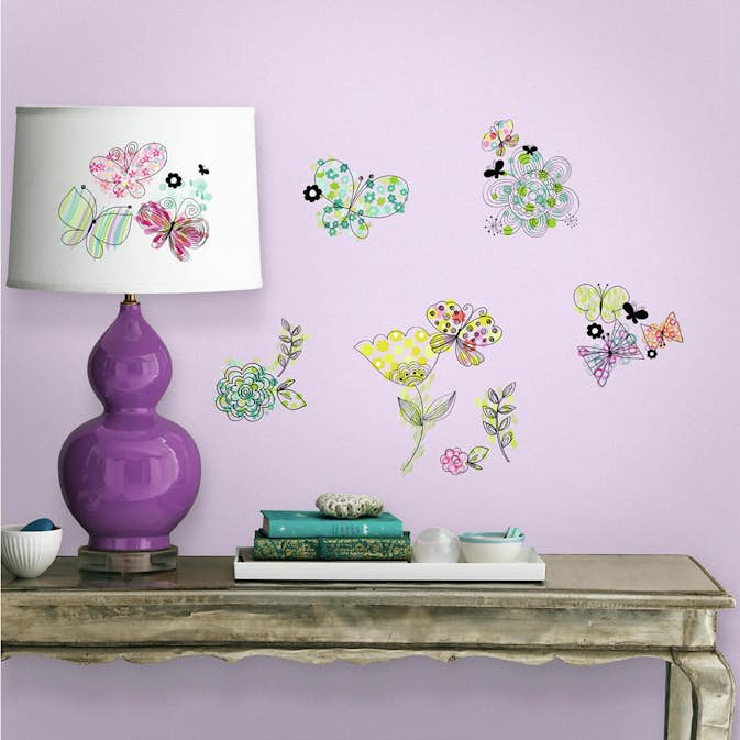 Väggdekor RoomMates Pastel Floral