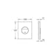 Vägghängd Toalettstol Geberit iCon Rimfree 3575 med Grohe Rapid SL 113 cm
